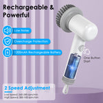 Electric Spin Scrubber cordless rechargeable bathroom cleaning brush