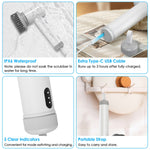 Electric Spin Scrubber cordless rechargeable bathroom cleaning brush