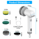 Electric Spin Scrubber cordless rechargeable bathroom cleaning brush