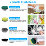 Electric Spin Scrubber cordless rechargeable bathroom cleaning brush